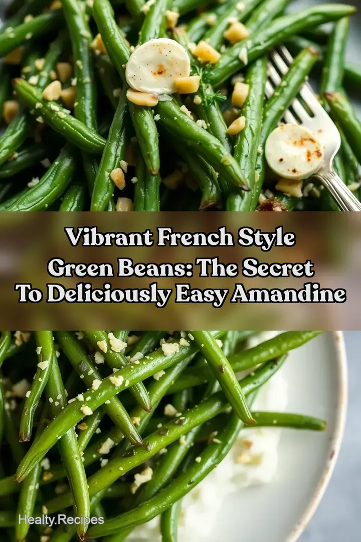 Vibrant French Style Green Beans: The Secret to Deliciously Easy Amandine : PIN FOR LATER Vibrant French Style Green Beans: The Secret to Deliciously Easy Amandine
