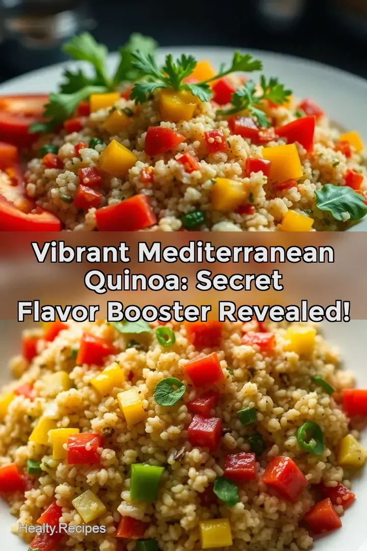 Vibrant Mediterranean Quinoa: Secret Flavor Booster Revealed! : PIN FOR LATER Vibrant Mediterranean Quinoa: Secret Flavor Booster Revealed!