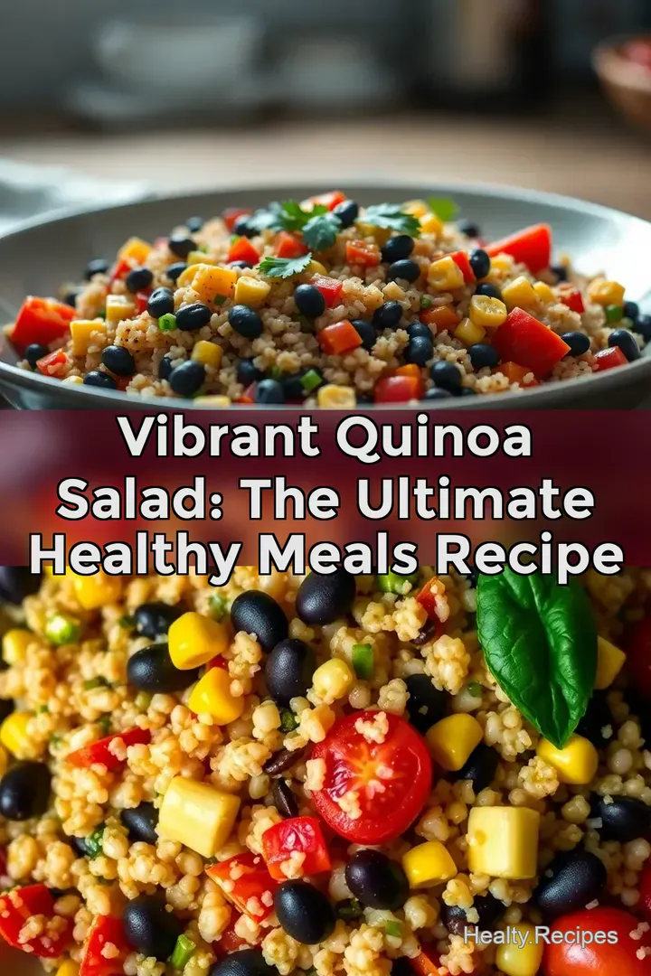 Vibrant Quinoa Salad: The Ultimate Healthy Meals Recipe : PIN FOR LATER Vibrant Quinoa Salad: The Ultimate Healthy Meals Recipe