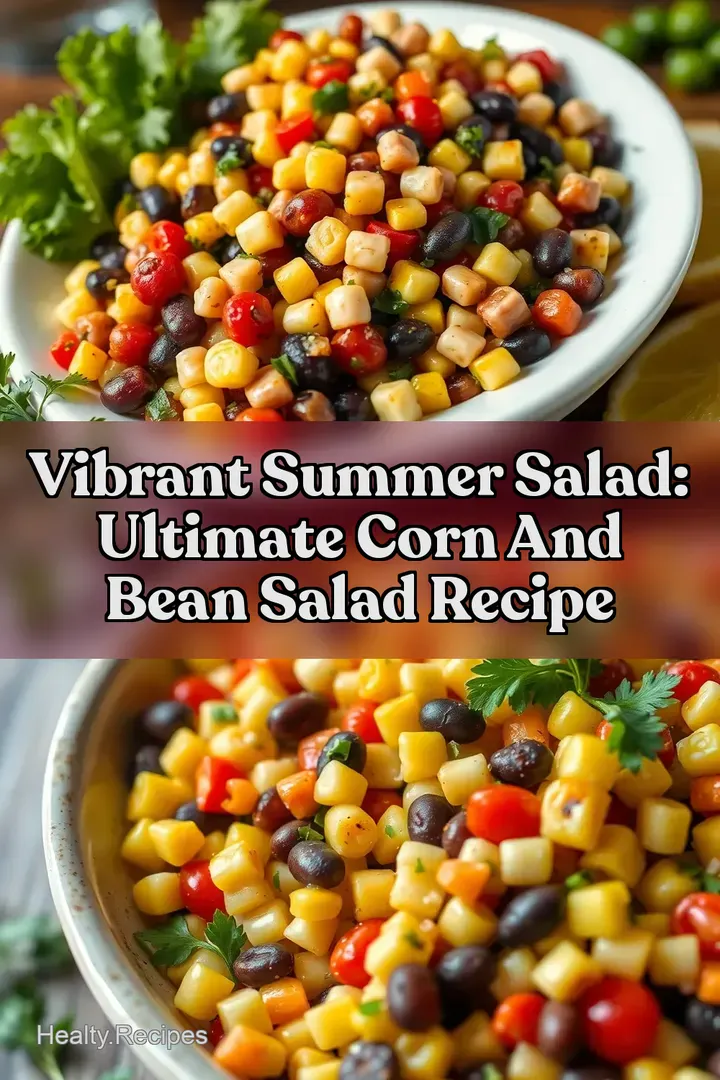 Vibrant Summer Salad: Ultimate Corn and Bean Salad Recipe