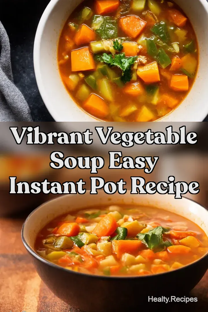 Vibrant Vegetable Soup Easy Instant Pot Recipe : PIN FOR LATER Vibrant Vegetable Soup Easy Instant Pot Recipe
