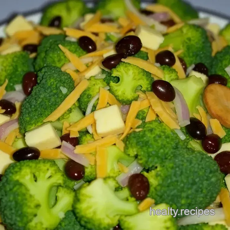 Amish Broccoli Salad with Sweet and Tangy Dressing