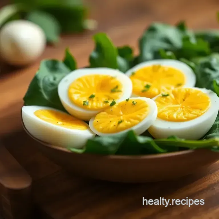 Mediterranean Boiled Egg Artichoke Spinach Salad