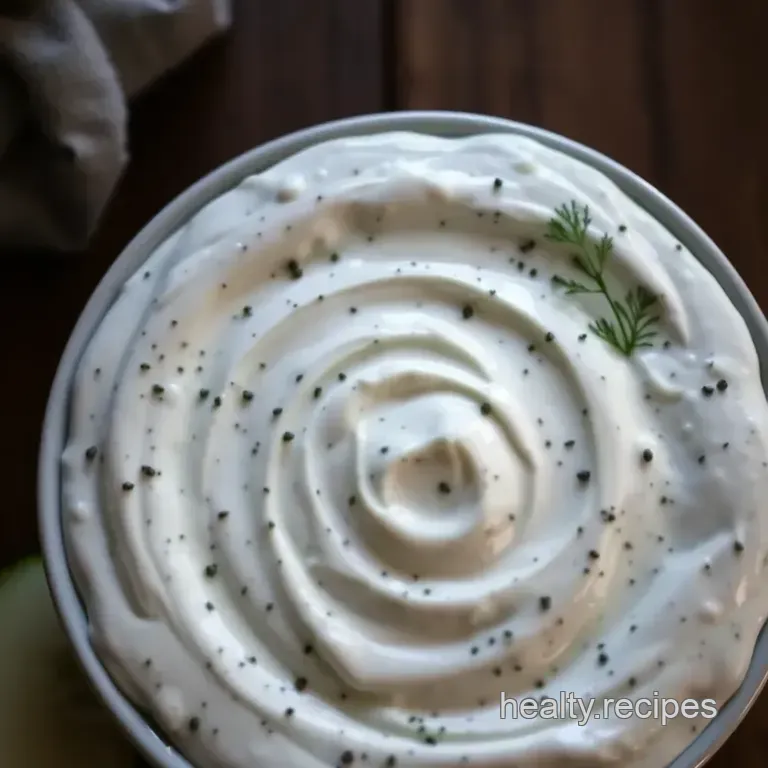 Authentic Greek Tzatziki Sauce presentation