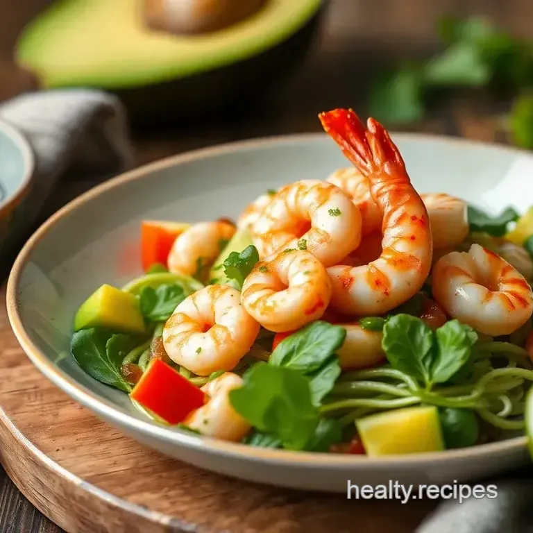 Sautéed Shrimp Avocado Salad