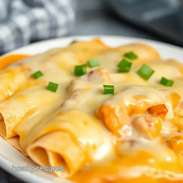 Creamy Mushroom Wolf Chile Enchiladas