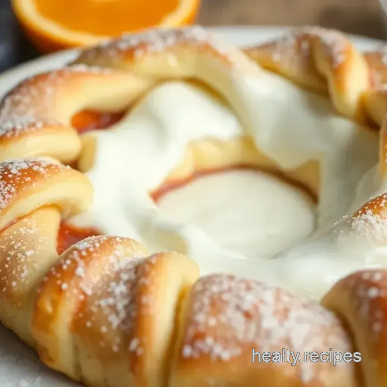 Crescent Roll Danish Ring: Walking on Sunshine