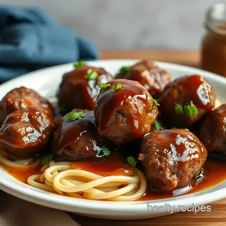 Baked Asian Meatballs in Honey Soy Glaze