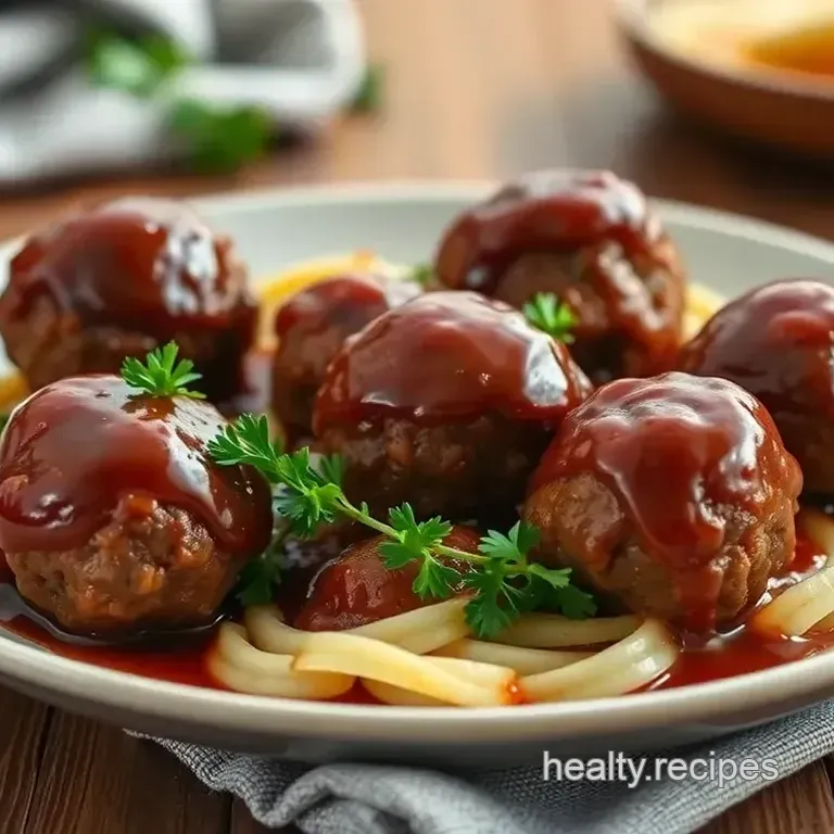Baked Meatballs with Irresistible Glaze