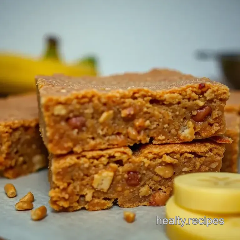 Banana Peanut Butter Blondies
