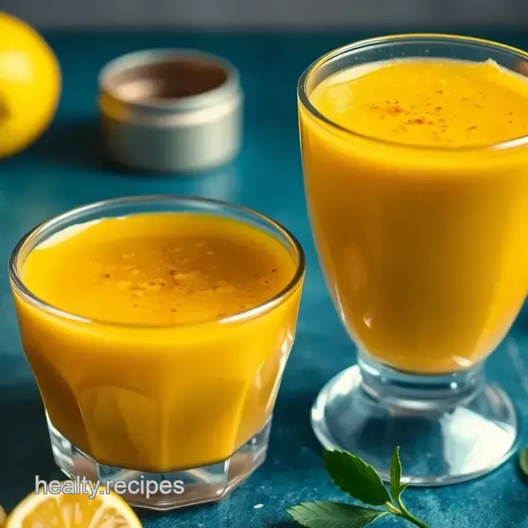 Healthy Ginger Turmeric Immunity Shots