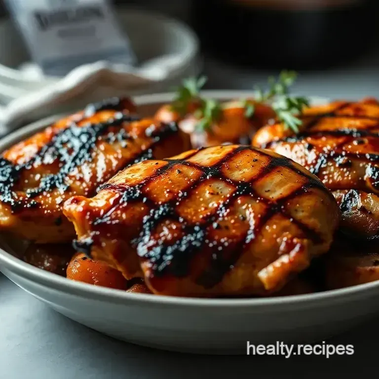 Bourbon-Glazed Grilled Chicken – A Flavorful Twist with a Calorie-Wise Kick