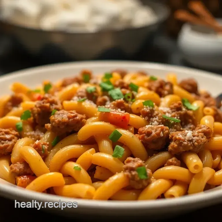 Cheeseburger Pasta