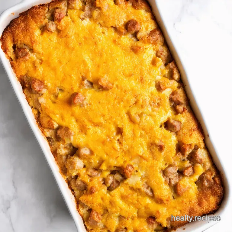 Cheesy Sausage Apple Breakfast Bake