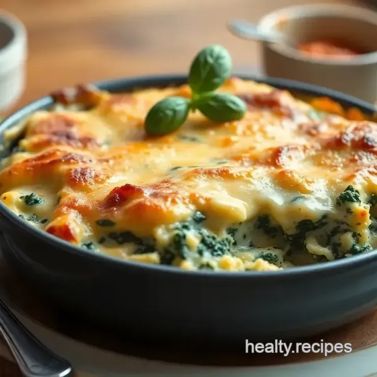 Bake Cheesy Spinach Casserole - Creamy Goodness