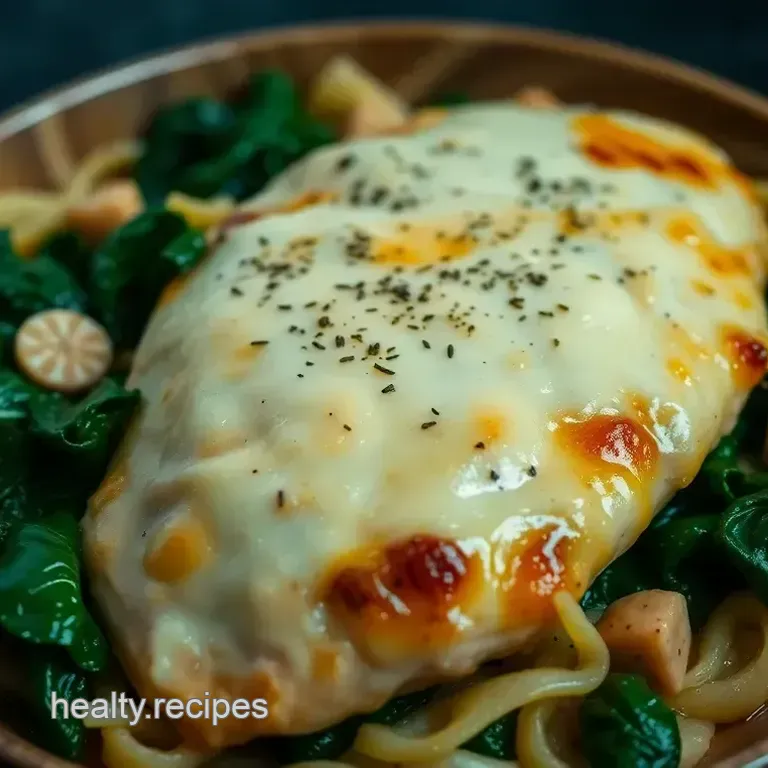 Cheesy Spinach Stuffed Chicken Breasts