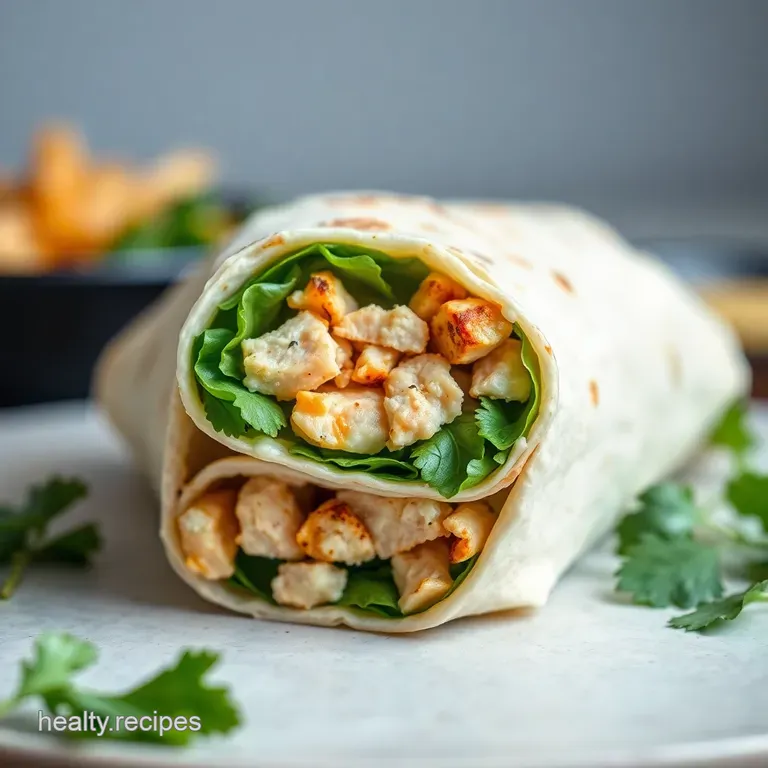 Chicken Caesar Tortilla Wrap: Speedy Lunch!
