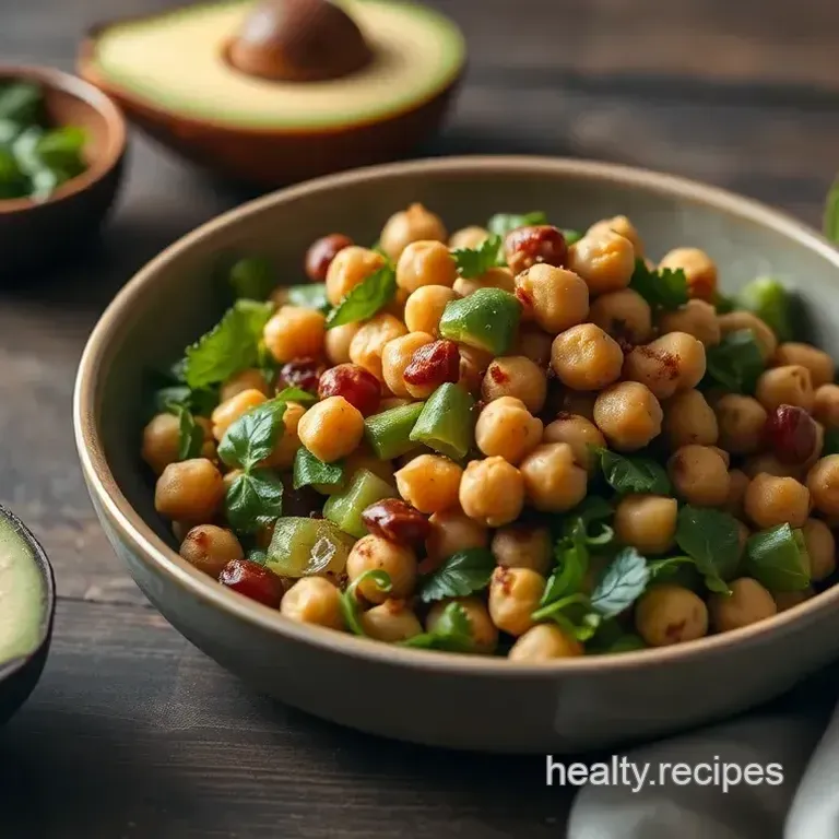 Quick Chickpea Avocado Salad Recipe