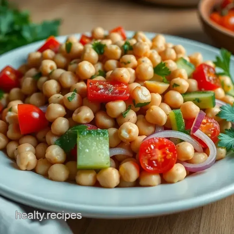 Chilled Mediterranean Chickpea Salad