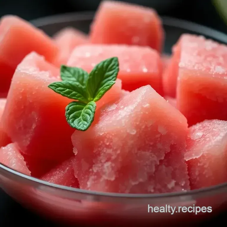 Chilled Watermelon Bliss: Frozen Watermelon Sorbet