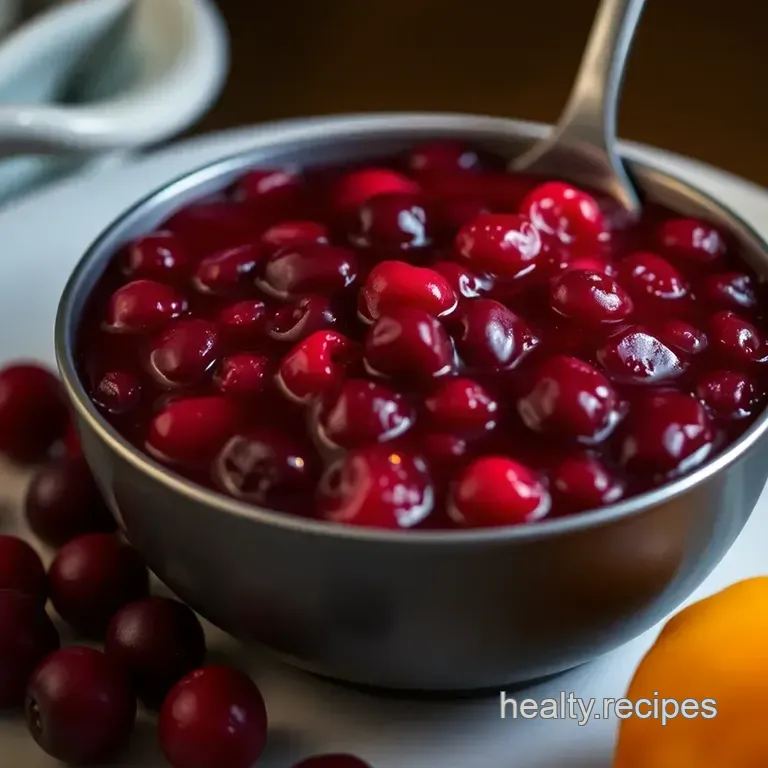 Classic Holiday Cranberry Sauce: A Tangy Twist on Tradition presentation
