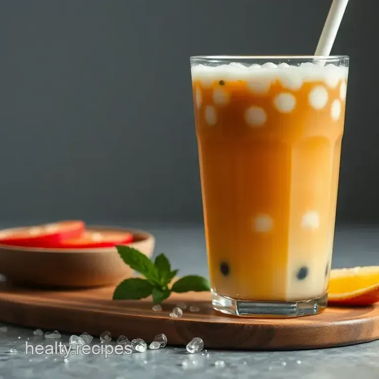 Classic Homemade Bubble Tea (Tapioca Tea)
