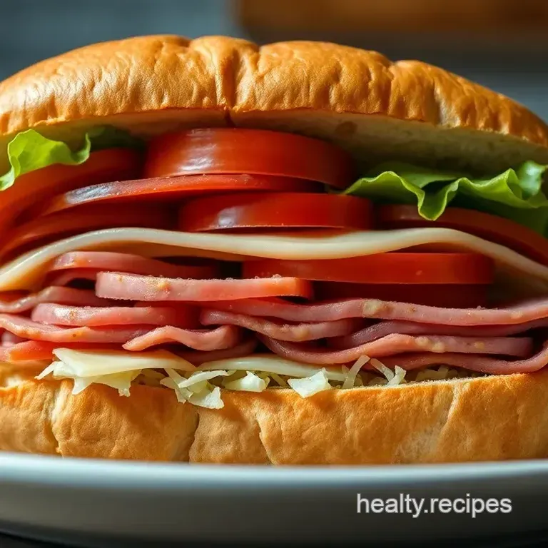 Classic Italian Grinder Sandwich: A Hearty Stack of Flavor