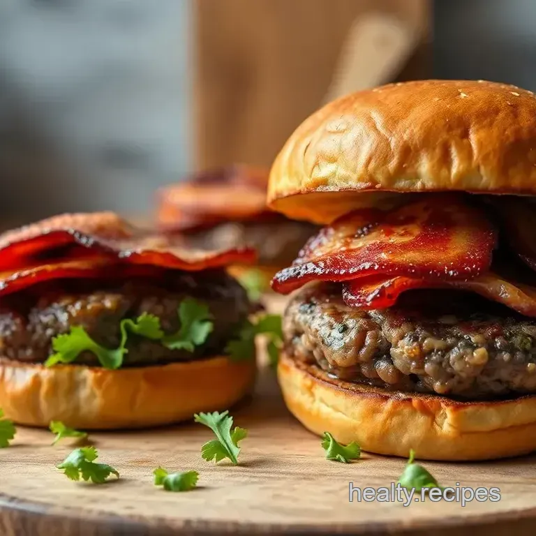 Juicy Bacon Burger Recipe
