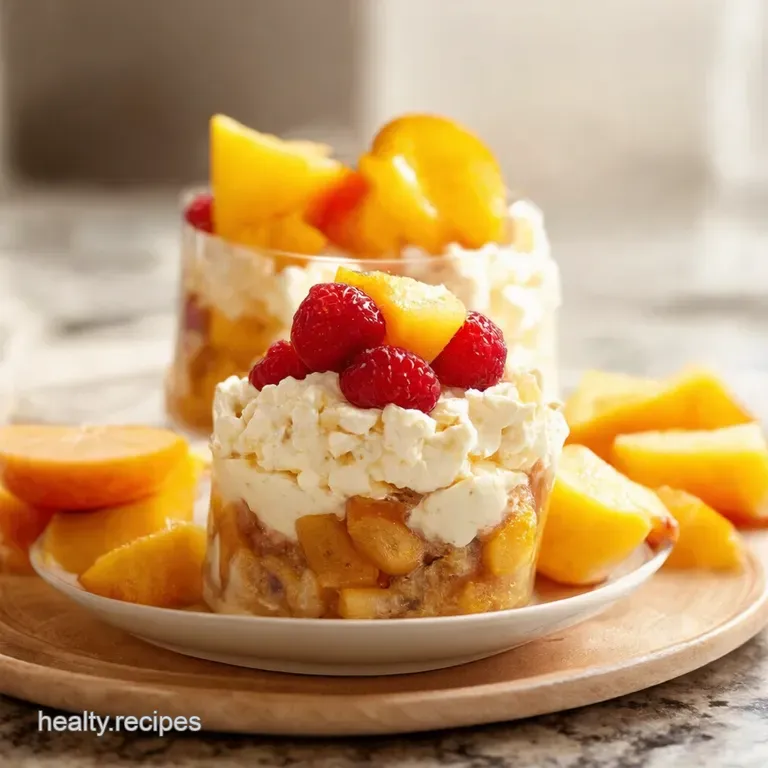 Cottage Cheese Sunshine Fruit Parfaits presentation