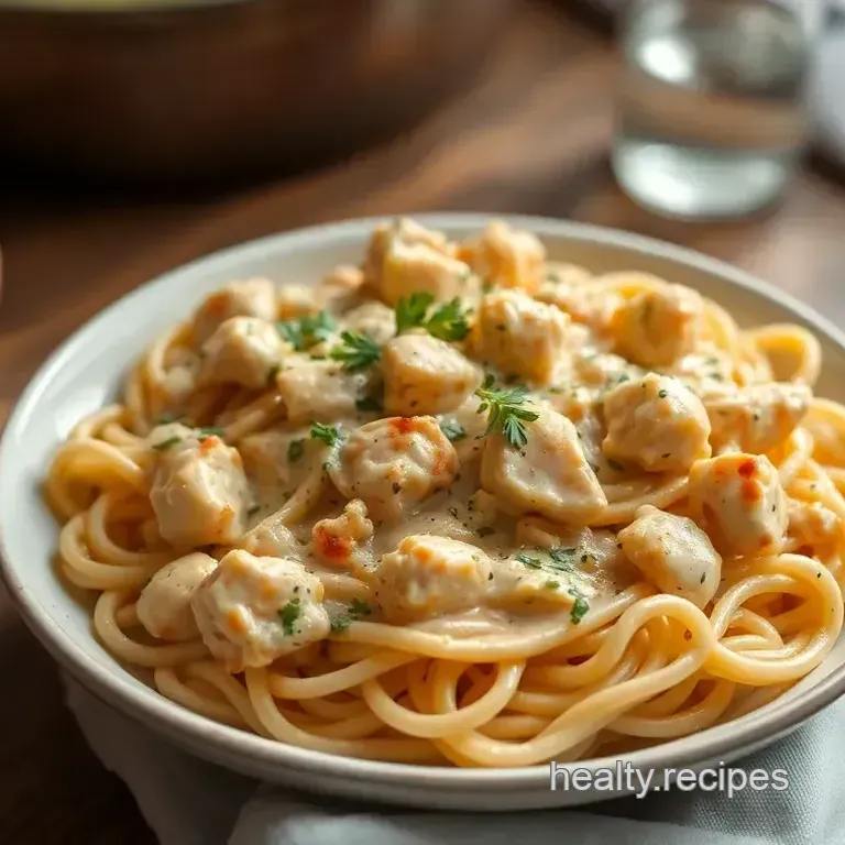 One-Pot Creamy Chicken Pasta Delight