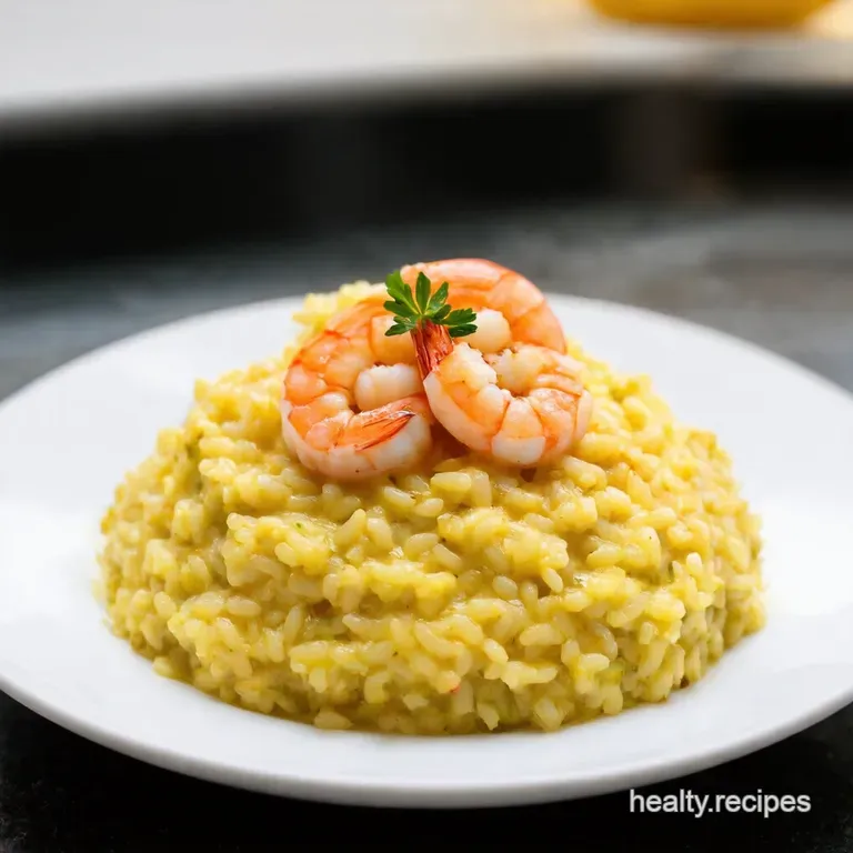 Creamy Dreamy Shrimp Risotto: Seafood Comfort Food Fit for a King (or Queen!) presentation