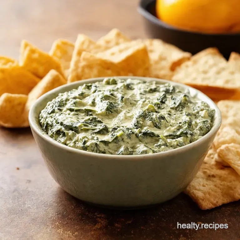 Creamy Dreamy Spinach Dip presentation