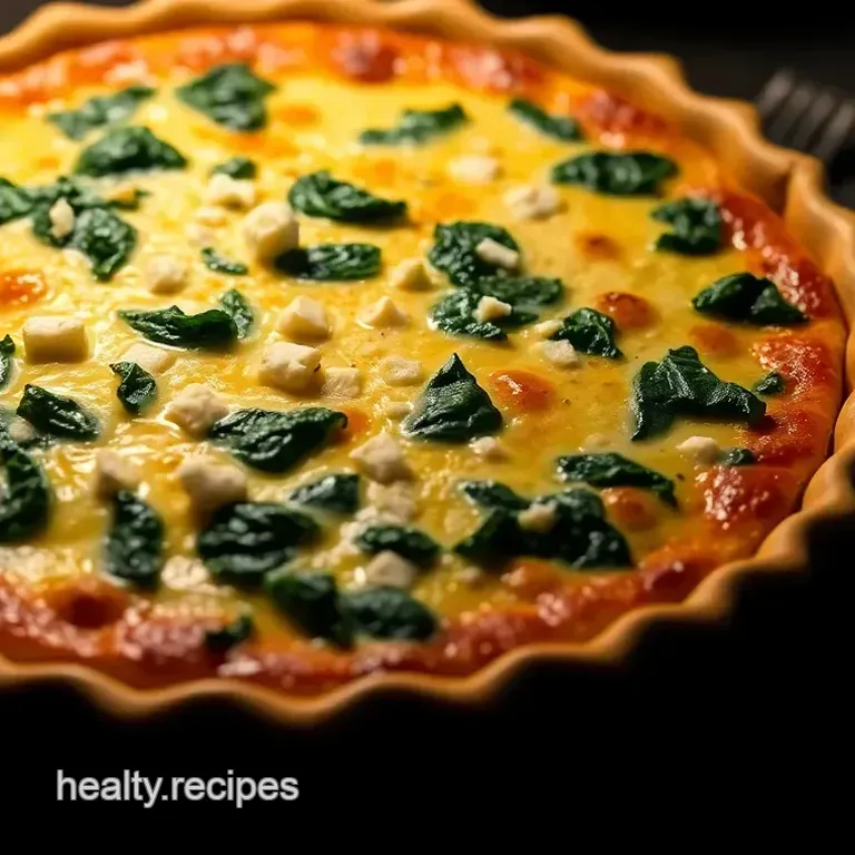 Creamy Spinach & Feta Quiche