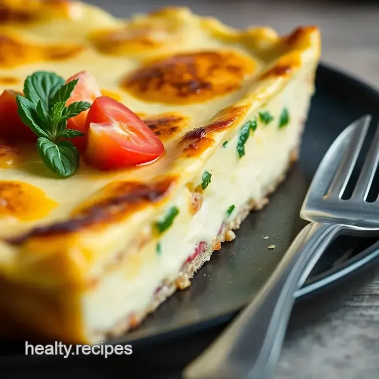 Creamy Spinach & Gruyère Strata presentation