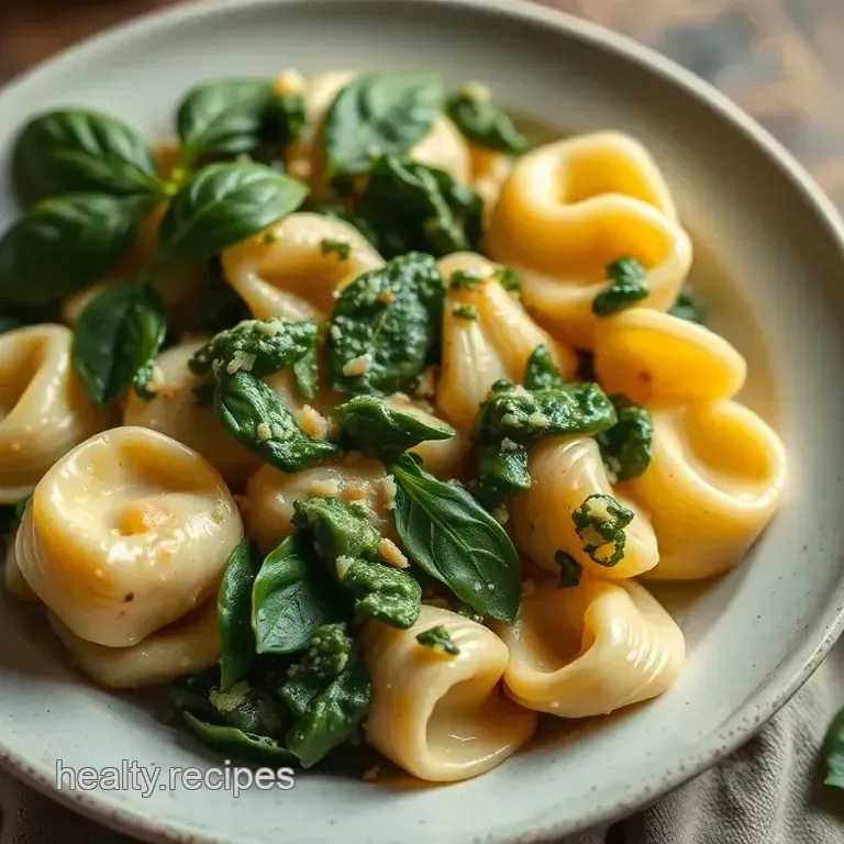 Creamy Spinach Tortellini in 30 Minutes