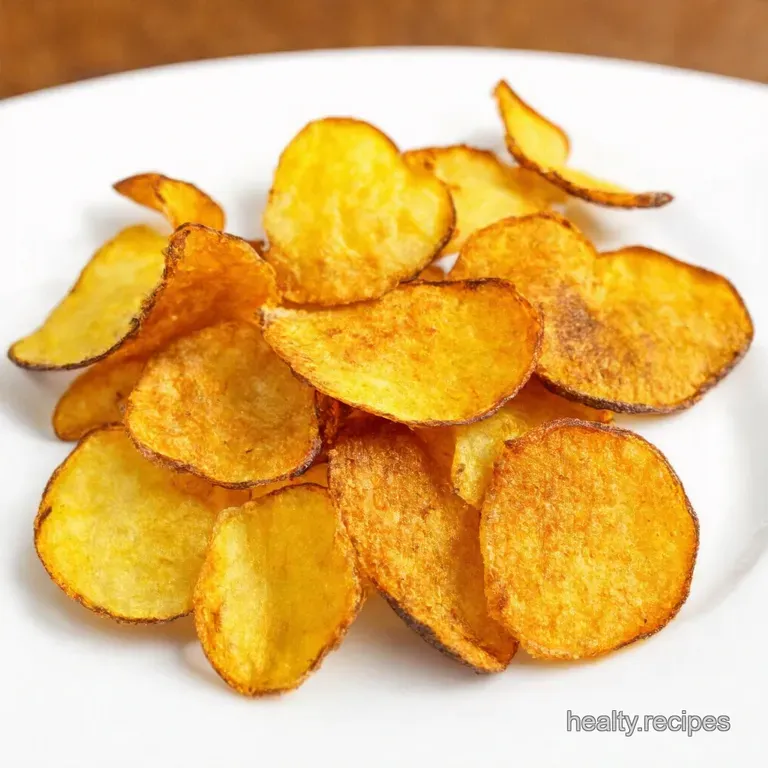 Crispy Baked Potato Chips Healthy Delicious