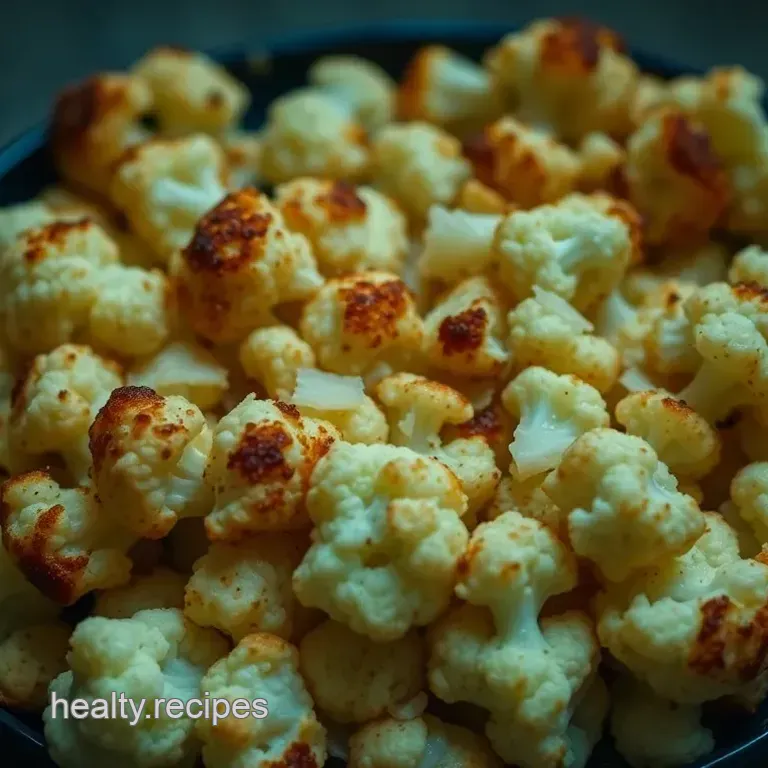 Crispy Oven-Baked Cauliflower with Parmesan and Spices