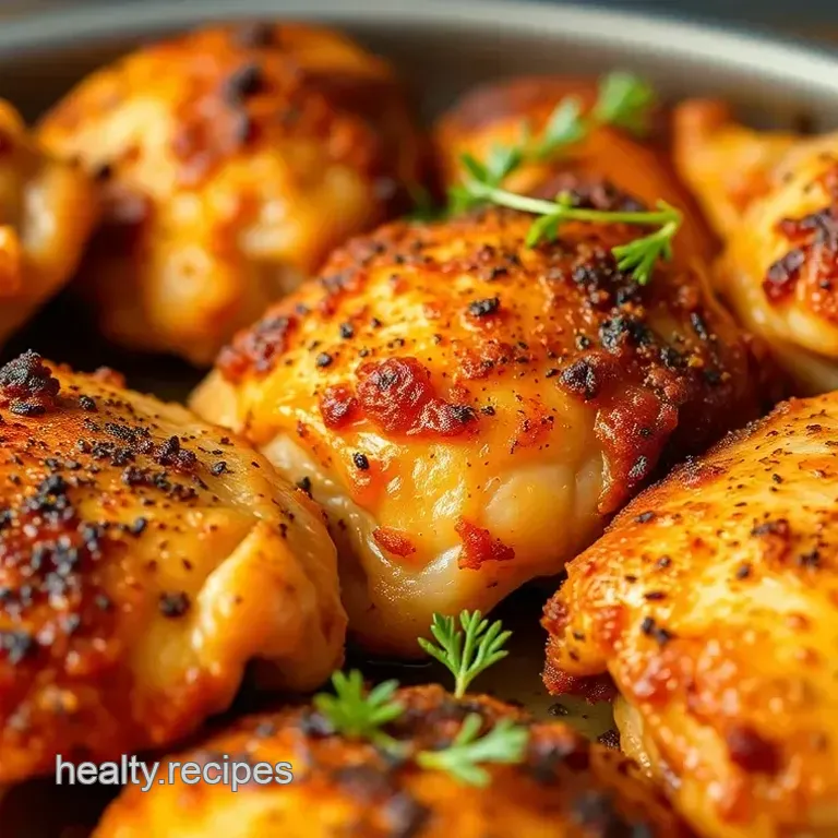 Crispy Oven-Baked Chicken Thighs