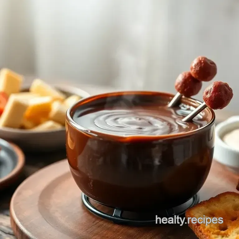 Chocolate Fondue with Sweet Dippers