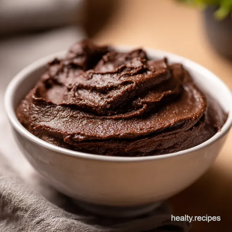 Decadent Dark Chocolate Brownie Batter Hummus