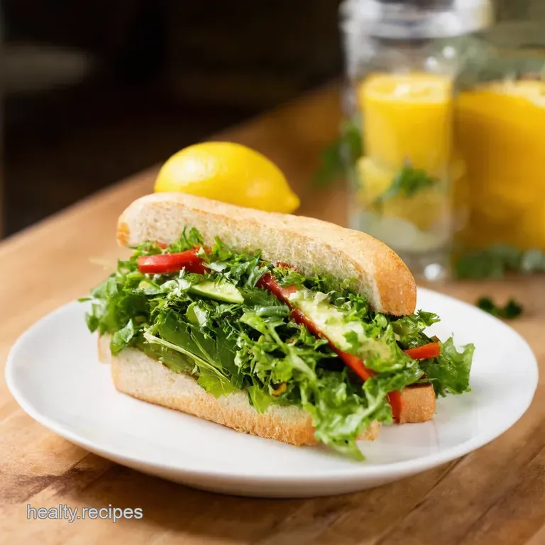 Deconstructed Subway Salad with LemonHerb Vinaigrette presentation