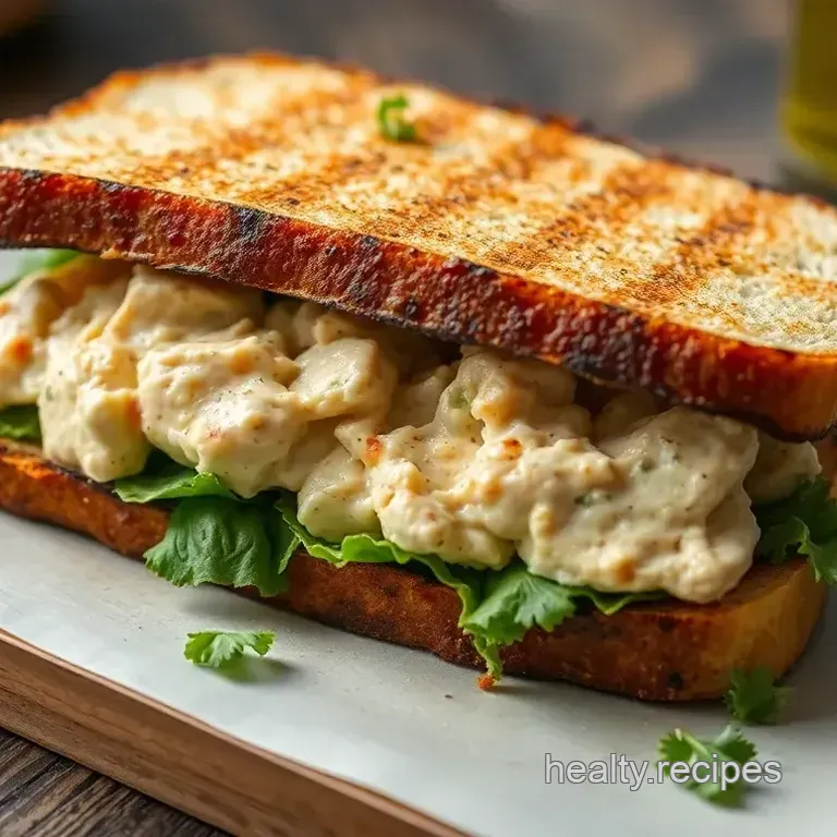 Grilled Chicken Salad Sandwich Melt