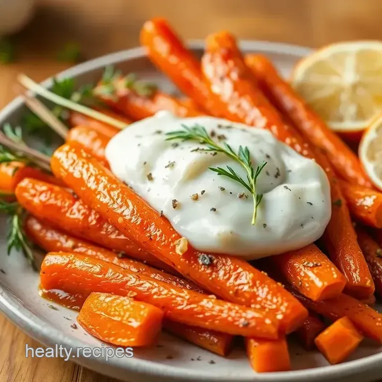 Deliciously Glazed Roasted Carrots with Garlic & Fresh Herbs