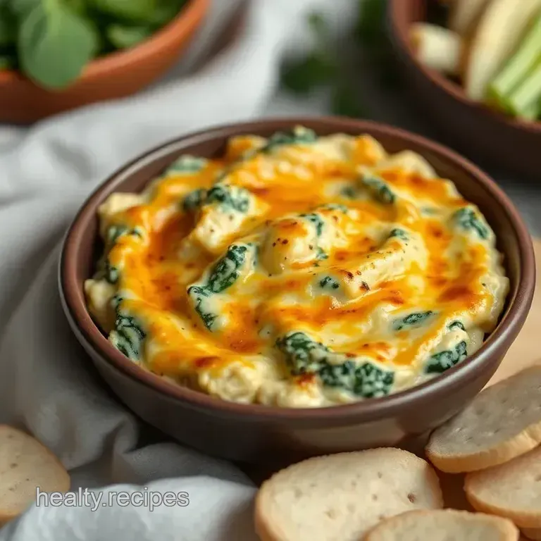 Creamy Baked Spinach Artichoke Dip