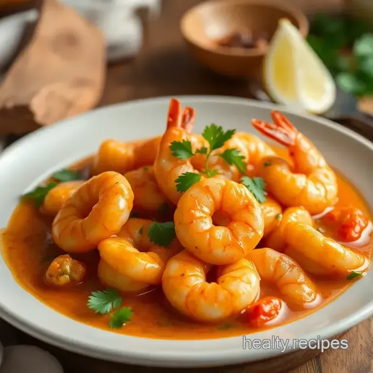 Sautéed Shrimp in Spicy Coconut Sauce