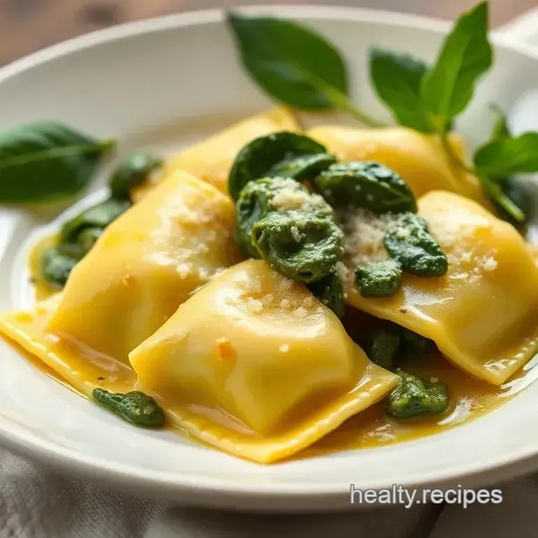 Quick & Delicious Boiled Spinach Ravioli