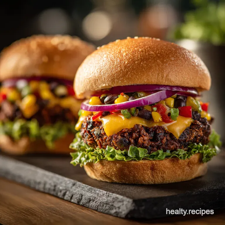 Fiesta Black Bean Burgers