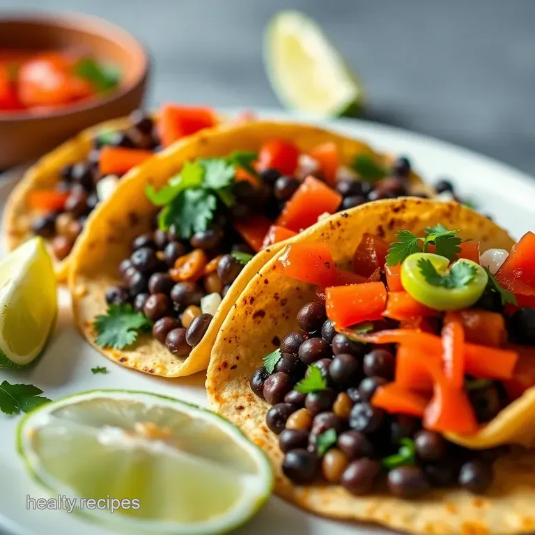 Fiesta Black Bean Tacos: Ready in 35! | My Easy Recipe