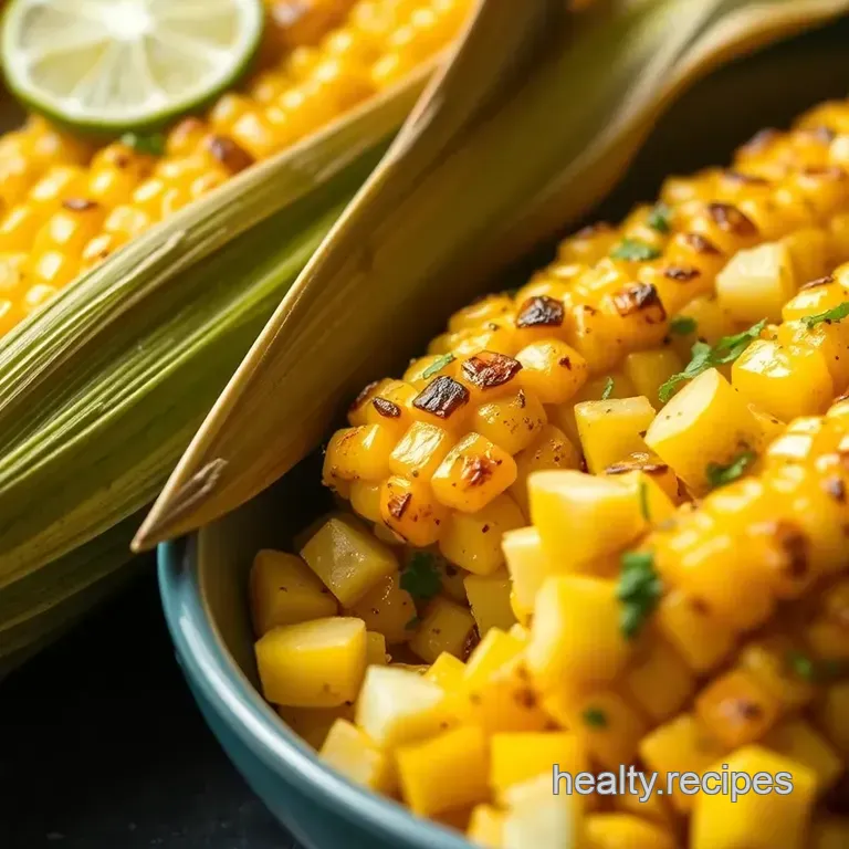 Fiesta Lime Roasted Corn presentation