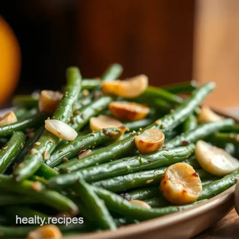 Oven-Roasted Green Beans with Garlic: A Simple Side Dish Delight